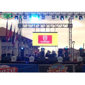 High Brightness Outdoor Led Screen Rental 1/8S Mode Driving for advertising
