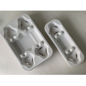 4 Cup Pulp Fiber Drink Carrier Biodegradable Compostable