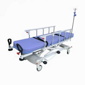 China 10cm Wheel Diameter Emergency Stretcher Trolley with 0-30° Leg Plate Adjustment on sale