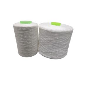 Stock Lot 40/2 Spun Polyester Yarn Raw White