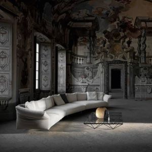 NEXTOP Hotel Room Simple Modern Fabric Corner Curved Combination Sofa