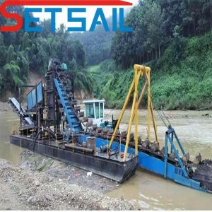 Chain Bucket Diamond Mining Equipment with 0.035m3-1.2m3 Capacity and 37kw-200kw
