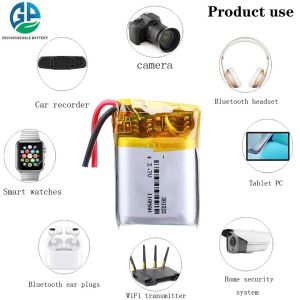 IEC62133 301525 80mah 110mah Rechargeable Lithium Polymer Battery 3.7V