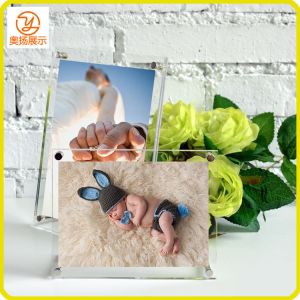 Wholesale Promotional customized clear acrylic photo frame picture frame with magnets from china suppliers