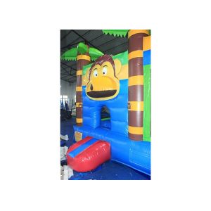 Jungle Monkey Water - Proof Inflatable Combo Jumping Castle For Children