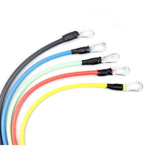 1.2m Natural Latex Pull Rope Elastic Resistance Bands 11 Pcs Set