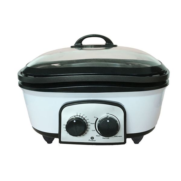 Steaming Electric Multi Cooker , All Purpose Cooker Variable Temperature Controls Smokless