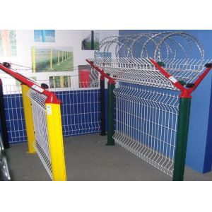 Wholesale Plastic Coating Security Iron Wire Mesh Fence Airport Fence Metal Fence Powder Coating from china suppliers