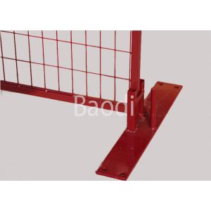 Galvanized Portable Fence Panels , Free Standing Crowd Control Barricades