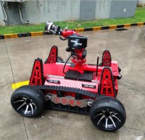 China Fire fighting robot  applied DC motor with large capacity battery type, modular distributed control design on sale