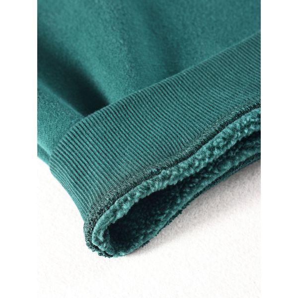 Custom Long Sleeve Solid Color Clothing Organic Embroidery Oversize Man Pullover Round Neck Blank Hoodie