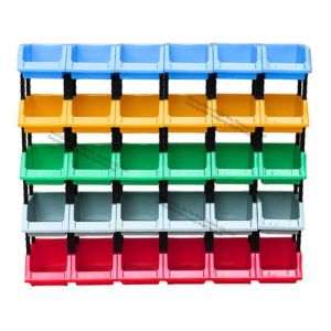 Hanging Stackable Plastic Bins 50kg Stacking Storage Boxes