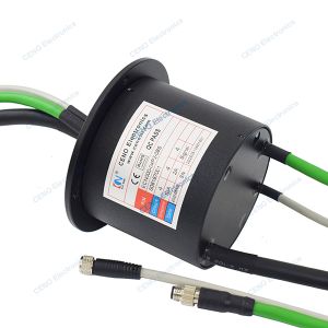 Ethernet Signal Slip Ring with Electric Power for Industry Robotic Arm