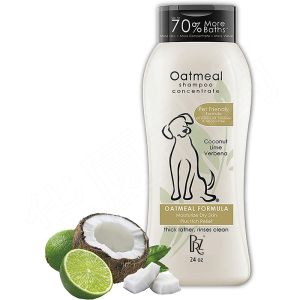 China Itch Relief Pet Care Shampoo For Dogs Oatmeal Formula With Coconut Lime Verbena on sale