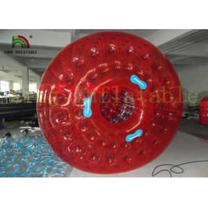 Transparent Inflatable Water Toy , Colorful PVC / TPU Walking Roller For Water