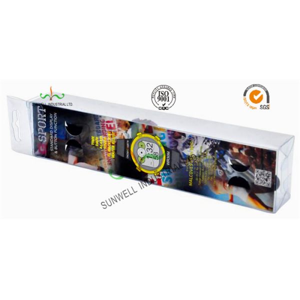 Sprot Watch Transparent Plastic Packaging Boxes , Clear Plastic Retail Packaging