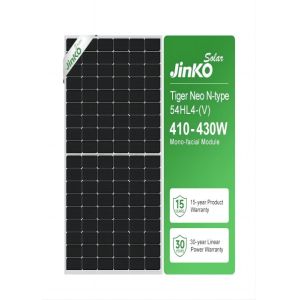 Buy cheap 410W-430W Jinko Tiger Neo N Type Solar Photovoltaic Modules Monofacial 54HL4-(V) from wholesalers