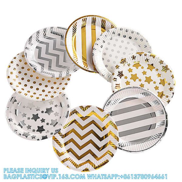 Wholesale High Quality Eco Paper Plate Happy Birthday Dessert Cake Reusable