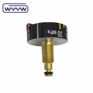30mm 1/8" Bsp Mini Pressure Gauge 4500 Psi Chrome Plated Brass Material