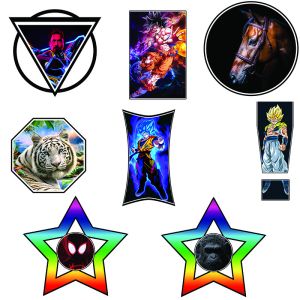 Soft TPU / PVC Flip Effect Lenticular Photo Printing For Clothes And Bags