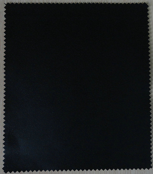 Black Color PU Artificial Leather Shoes Thickness 0.8mm with Good Abrasion