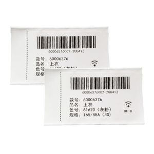 Sewing UHF RFID Clothing Tag Nylon Fabric With Long Range 860-960Mhz