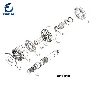 Hydraulic Pump Parts Ap2d12 Ap2d18 Ap2d25 Ap2d28 Ap2d36
