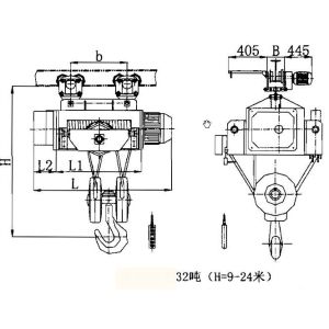 YT Top manufacturer Explosion-proof wire rope electric hoist for sale with hook