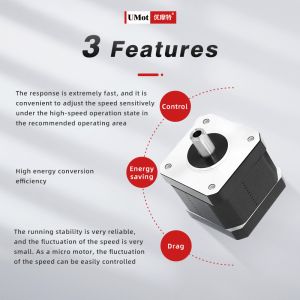 32mm Nema 11 Hollow Shaft Stepper Motor With 4.2mm Hole Diameter for CNC Milling