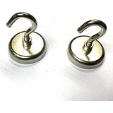 China Powerful Neodymium Magnetic Hook Magnets NdFeB holds 20 LBS D20 on sale