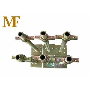 Adjustable Leveling 24" Golden Galvanized Screw Jack with Base Plate