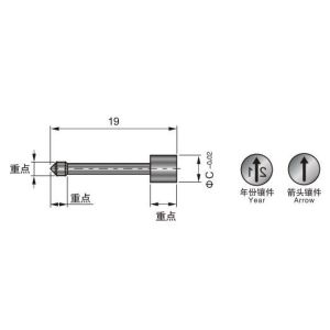 Inner Pointer Removable Steel Mold Date Stamp Customer Size Mold Date Inserts