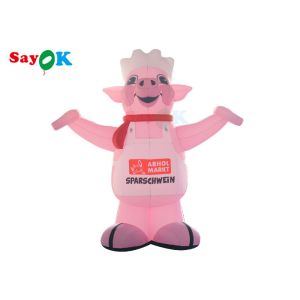 Wholesale Giant Inflatable Cartoon Characters Pig Model Advertising For Restaurant from china suppliers