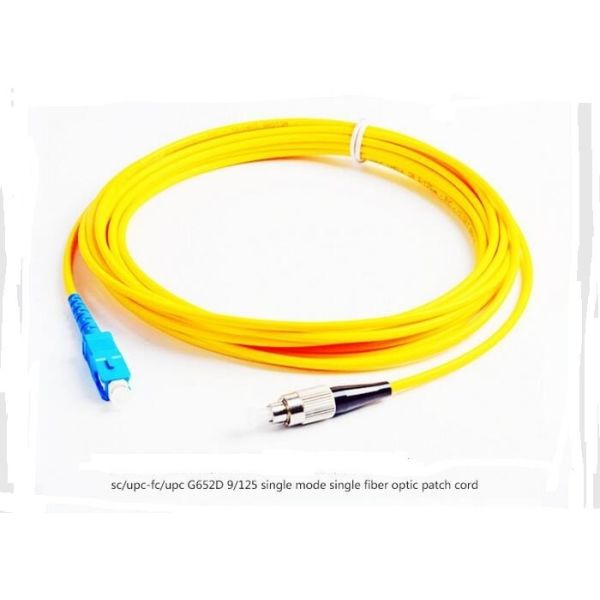 SC Fiber Optic Patch Cord Single Mode G652D 9 / 125 Fiber Optic Cable For FTTX