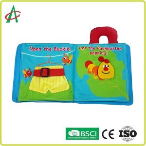 ISO BSCI Family Early Education 3d Cloth Book Polyester fabric