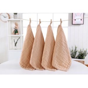 Wholesale Anti Static 175X135 Woven Cotton Gauze Fabric Brown Tan Gauze Fabric from china suppliers