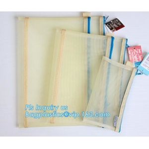 A3,A4,A5,B4,B5,B6,B8 file folder clear mesh bag printed logo document folder