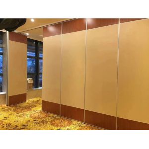 MDF Board Sliding Folding Partition Walls / Great Hall Mobile Room Dividers