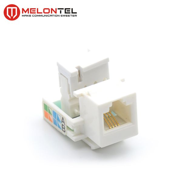 6P 4C Screw Type Cat3 Keystone Jack Telephone Network Module MT 5301