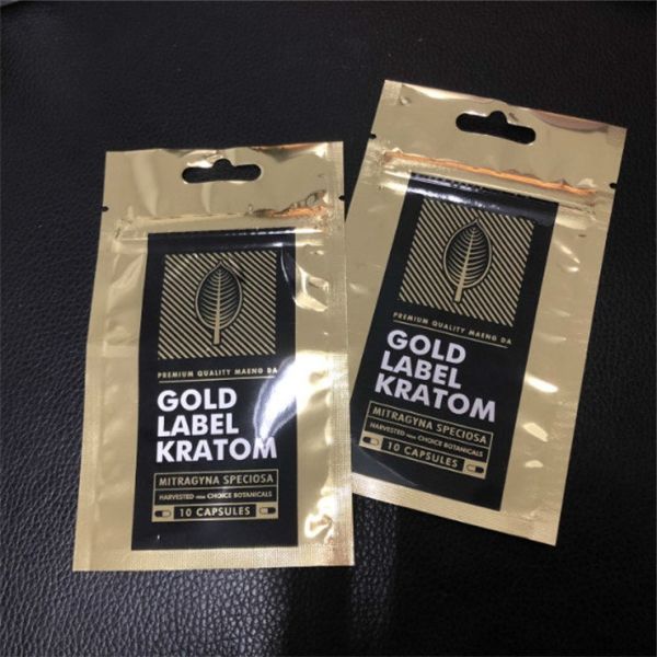 Three Sides Seal Mylar Plastic Pouches Packaging Bags Custom Logo Printed