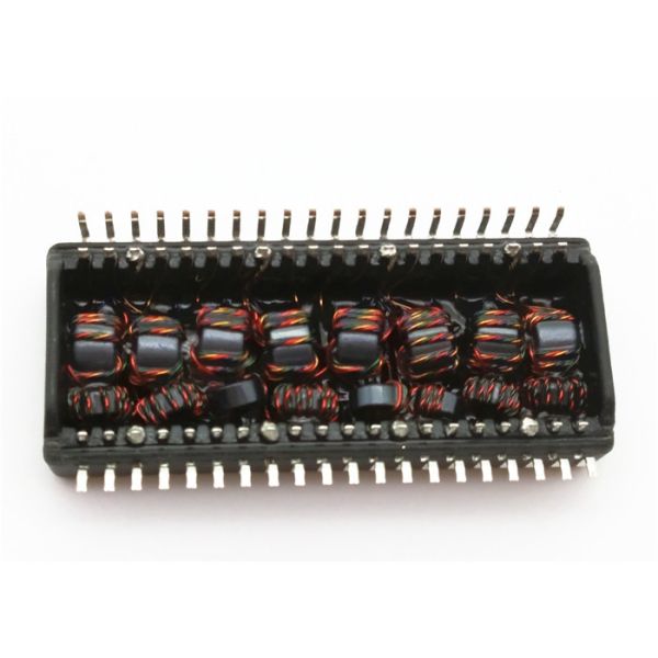 Surface Mount Quad Port Ethernet Magnetic Transformers MOX-LAN-QP4B-1140 10/100