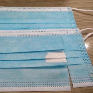 Nonwoven Three Ply Disposable Face Mask 2 Layers 25gsm Pp