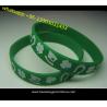 Hot Sale! No Minimum Custom Debossed and Ink Filled 1 Inch Silicone Wristbands for sale