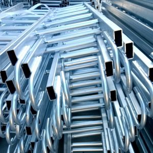 Silver Scaffolding Step Ladders With 150kg Load Capacity Safety Step Ladder