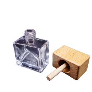 empty bottle of imported perfume recycled glass bottles black blue red pink