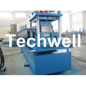 Steel C Purlin Roll Forming Machine With Hydraulic Punching and Cutting