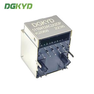 DGKYD511B412AC2A2DPK2068 RJ45 180 Degree Direct Plug Network Interface 10p10c