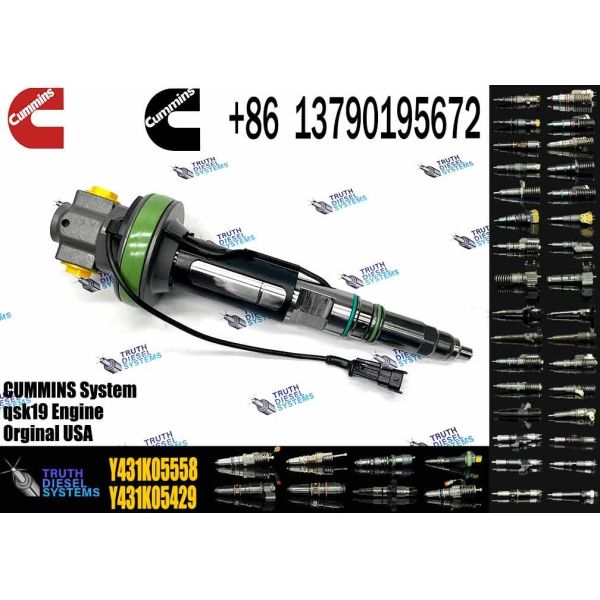 High Quality Common Rail Diesel Fuel Injector Y431K05429 4964170 For Cummins QSK19 QSK38 QSK60