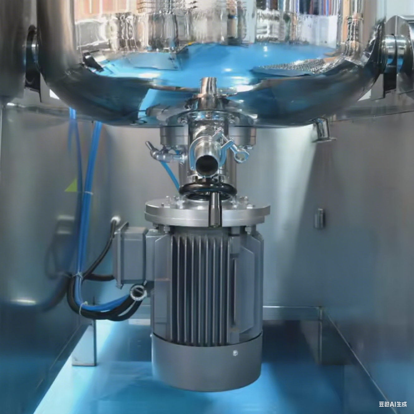 100L Stainless Steel Hydraulic Lifting Vacuum Cosmetic Emulsifying Machine