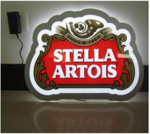 China Novelty super thin crystal led advertising light box hanging colorful on sale